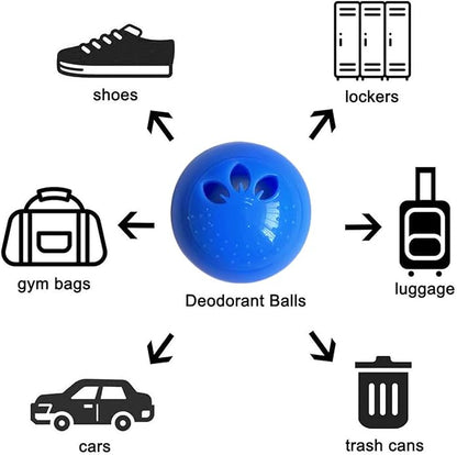 Shoe Deodorizer Balls Sneaker Deodorizers Balls Odor Eliminating for Shoes 6 Packs