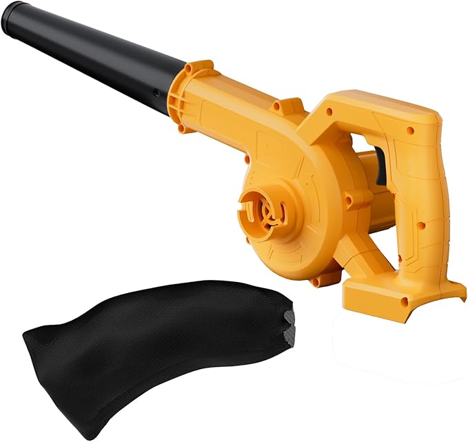 Cordless Leaf Blower for Dewalt 20V Max Battery(No Battery), Electric Jobsite Air Blower Variable Speed Up to 180MPH, 2-in-1 Handle Electric Blower and Vacuum Cleaner for Lawn Care