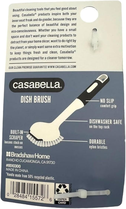 Casabella Round Brush Scrubber 1ea, Assorted Colors