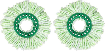 Mop Head Replacement for Libman Tornado Spin Mop System, Resuable Microfiber Mop Refill Pad, Easy to Replace, Machine Washable（2 Pack）