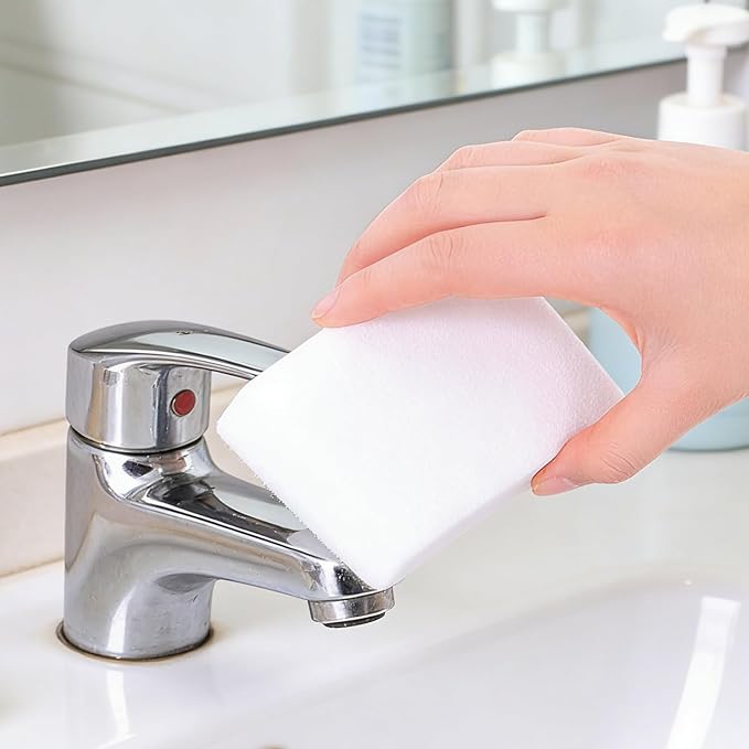 30Pcs Melamine Foam Sponge, 2X Density Magic Cleaning Eraser, Durable Multi-Surface Scrubber for Kitchen, Bathroom, Wall, Shoe, Car, Sink & Floor Household Cleaning Essentials(30 Pcs-2X Density)