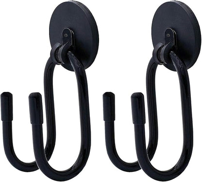 AUXPhome 2Pack Magnetic Hanger Magnetic Hook for Cowboy Hat, Hard hat, Cords,Tools,Bags,Towels, Shoes, Toys, Umbrella, Hand Tools, etc - Strong Magnet - No Scratches to The Surface