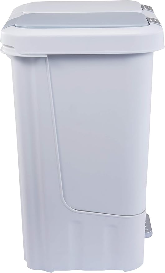 Step N' Sort 2 x 5.5 Gallon, Dual Trash and Recycling Bin with Slow Close Lid, White, 40 Liter (SNS402-W)