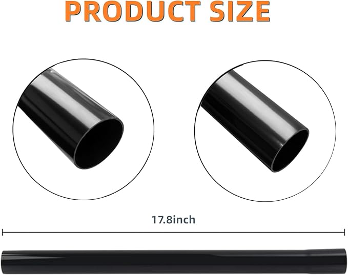 JEDELEOS Extension Wand Hose Replacement for Eureka 3670M Canister Vacuum Models 3670M 3670 3680 3670G 3670H 3672 3673 3674 3682 Series 17.8inch (Pack of 2)