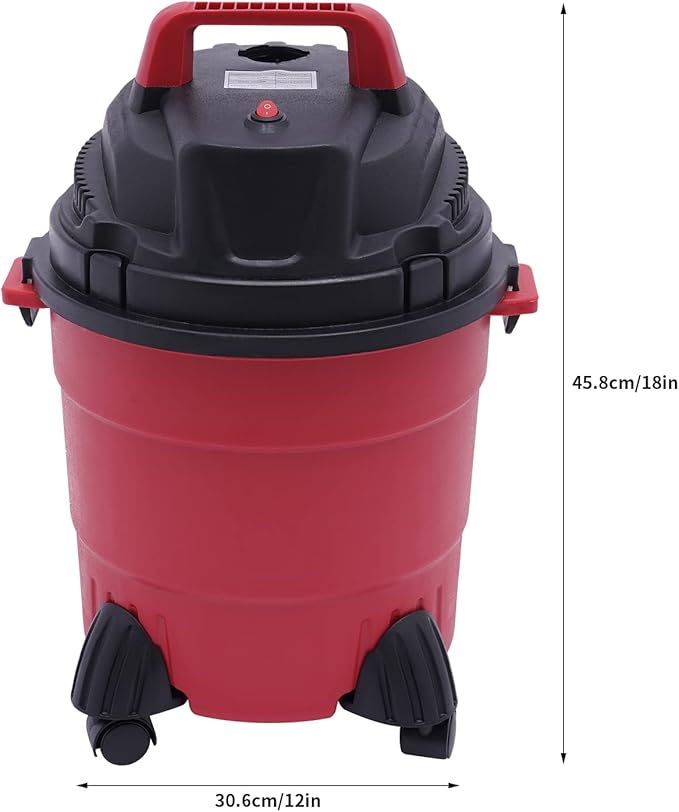 4Gal Shop Vacuum Wet and Dry 1000W, Small Vacuum Cleaner w/Filter, Portable 3-in-1 Function for Garage, Car & Workshop
