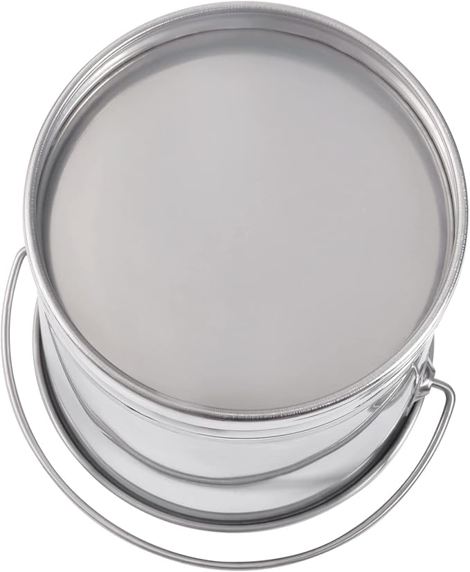 20L/21Qt Large Stainless Steel Compost Bucket Metal Milk Pail with Lid & Handle, Compost Bin Kitchen Scrap Buckets Food Waste Slop Storage Container Buckets Garbage Pail Trash Can