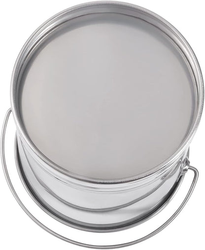 20L/21Qt Large Stainless Steel Compost Bucket Metal Milk Pail with Lid & Handle, Compost Bin Kitchen Scrap Buckets Food Waste Slop Storage Container Buckets Garbage Pail Trash Can