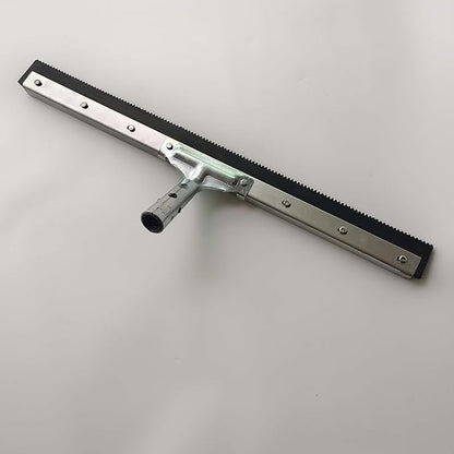 24" Serrated Notched Epoxy Rubber Speed Trowel Squeegee,1/8" Notch,with Telescopic Handle for Epoxi Resin Coating Application