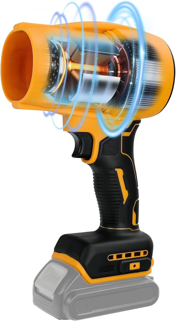 Cordless Leaf Blower for DeWalt 20V Battery, 30000 RPM Handheld Jet Fan Air Blower, Mini Jet Dry Blowers Fan for Patio Cleaning, Lawn, Car (NO Battery)