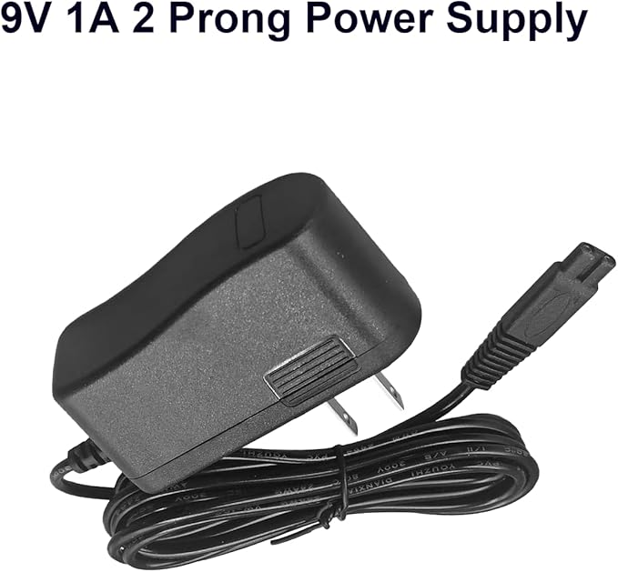 9V Charger for Electric Spin Scrubber, Compatible with LABIGO Cordless Spin Scrubber LA1 Pro, Replacement for Voweek VWS211 Power Cord Adapter