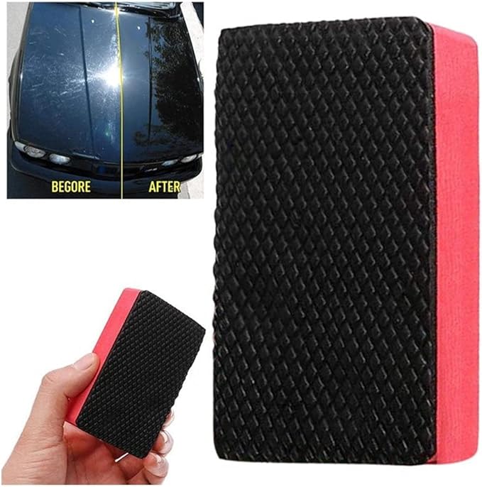 Sanding Sandpaper Sponge Brush 1PC Car Detail Cleaning Care Washing Useful Car Magic Clay Bar Pad Sponge Block Cleaning Eraser Wax Polish Pad Tools