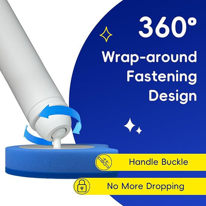 Newlonis® Disposable Toilet Brush with 32 Refills, Wall-Mounted Toilet Bowl Cleaning Wand, Toilet Brush and Holder Set