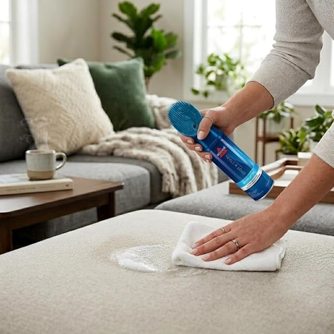 No Scent Upholstery Cleaner 12 oz Liquid – and Couch – Rug and Carpet Cleaner – Car Spray – Compatible with Bissell Solution – Pack of 2