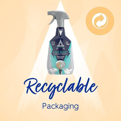 Astonish Specialist Ultimate Limescale Remover Cool Eucalyptus - No Scrub Cleaner Tackles Hard Water, Limescale, Rust & Calcium - Cruelty Free Bathroom & Kitchen Cleaning Solution, 750ml Bottle, 2PK