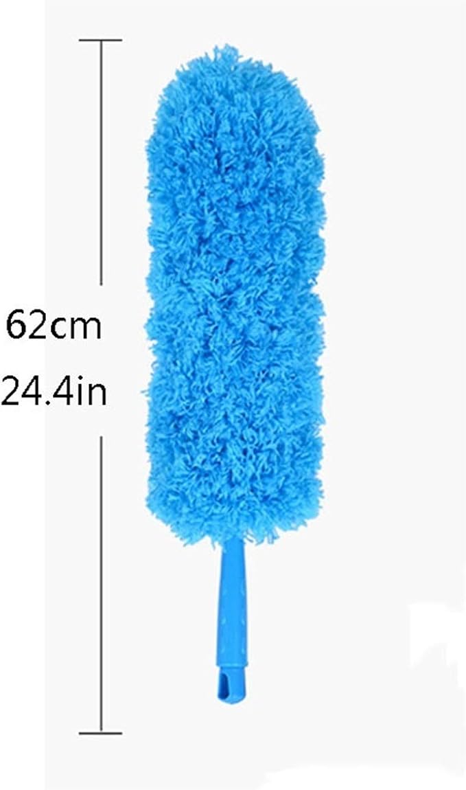 Feather Duster, Duster Microfiber Dusting Brush, Washable Head for Home Office Car 2 Set(Purple)