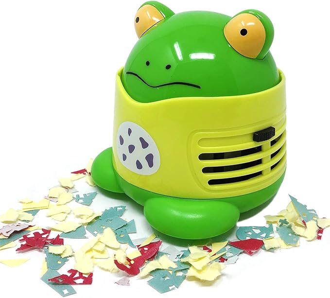 allydrew Cute Portable Mini Vacuum Cleaner for Home and Office, Frog
