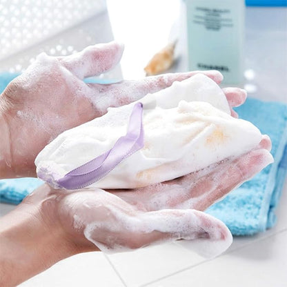 ELANE 20 Pcs Soap Mesh bag,Mesh Soap Bags for Soap Bars,Soap Exfoliating Saver Bag for Foaming and Drying,Hangable(Random colors)