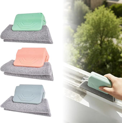 Magic Window Track Cleaner, 2026 Upgraded Window Groove Cleaning Brush Tools Set, Sliding Door Track Cleaner, Hand-held Window Track Cleaner Brushes Tools for Window lides Gaps (Mix 3pcs)