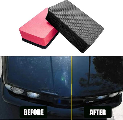 Car Wash Mud Magic Clay Sponge Bar Block Pad Cleaning Eraser Wax Polisher Tool Remove Contaminants Car Wash