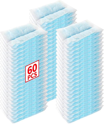 Disposable Microfiber Feather Duster Refills, Multi-Surface Duster Compatible with Swiffer Dusters Handle, 60 Count, Unscented