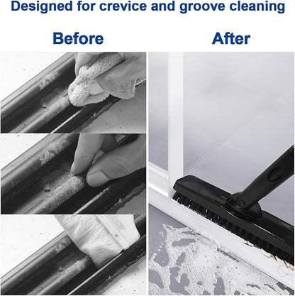 CELOX Grout Brush with Long Handle, Tile Grout Cleaner Brush for Tile Floors, for Shower Tile, for Cleaning Grout