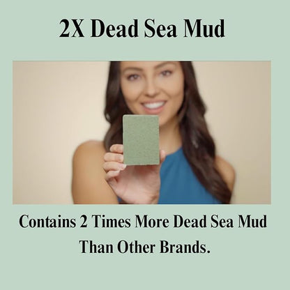 Aspen Kay Naturals Dead Sea Mud and Neem Soap - With Organic Shea Butter & Olive Oil. A Wonderful Neem Face Wash for all Skin Types. Handmade Soap - Made in USA. (6 pack)