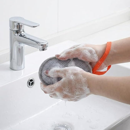 4Pcs Mesh Soap Bags for Bars, Mesh Exfoliating Body Scrubber Hangable Bar Soap Pouch, Soaps Pouch with Drawstring Closure, Foam Net Soaps Saver Bag for Body Wash Shower Face Clean 4.9 * 4.13 in
