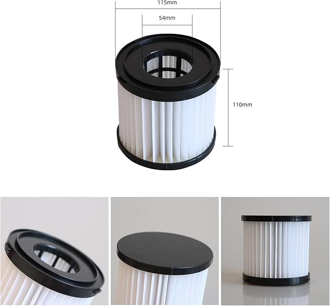 2 Pack Washable HEPA Filter Replacement for Ryobi 18V ONE+ Wet/Dry Vacuum Cleaners PCL733, PCL734, P3240 with Cleaning Brush, Compare to Part# A32VC05, A32RF08