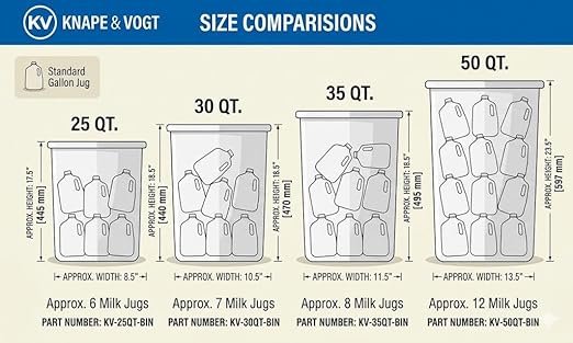 Knape & Vogt SCB9-1-20PT 8.375 inch x 20.125 inch x 17.313 inch 20 Qt. in-Cabinet Single Soft-Close Bottom-Mount Pull-Out Trash Can, Platinum