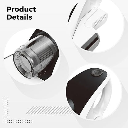 Wireless Handheld Vacuum with Uv Light, Rechargeable for Bed Mattress Sofa, 150W Power, Dust Mite Remover, 30Min Run, Ergonomic