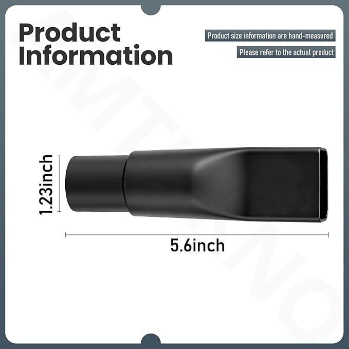 Attachments for BLACK+DECKER - Extendable Crevice Tool, Accessories Adapter, for Hand Vacuum Models with Slim Nozzle and Extendable Crevice - Fits Caliber (1.47" x 0.5")