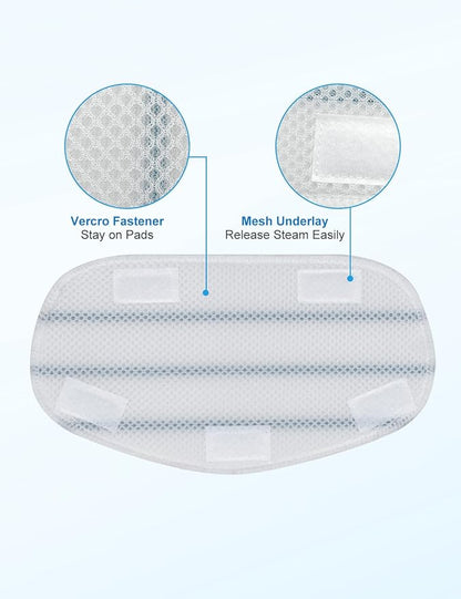Steam Mop Pads Compatible with PurSteam ThermaPro 10-in-1 and ThermaPro 211 Steam Mop Cleaner Microfiber Pur steam Mop Replacement Pads Washable Reusable Steam Mop Pads for Steamer Floor Cleaning