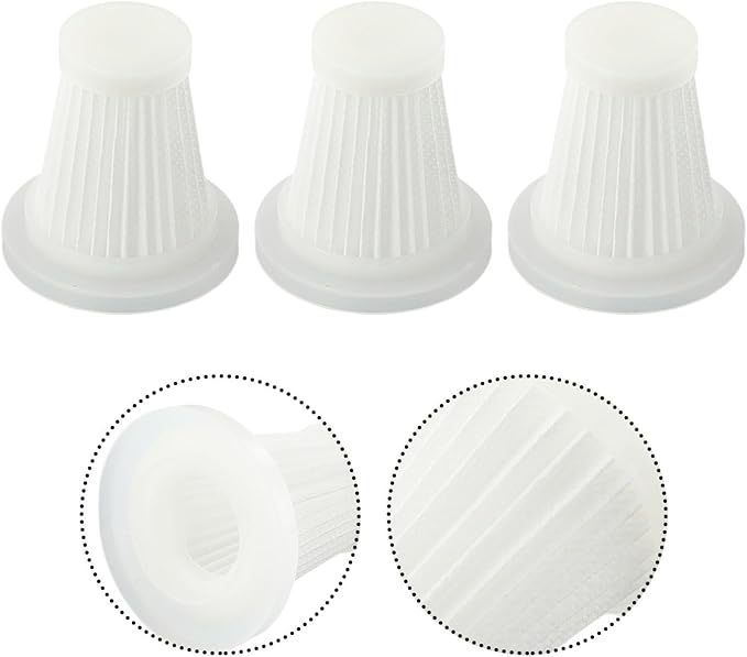 2/3/5 Pack Replacement Filters For Handheld Car Vacuum Cleaner Filter Element, Cordless Desk Vacuum Cleaners, Dust Filter Car Vacuum Cleaner Replacement Filters(3pcs)