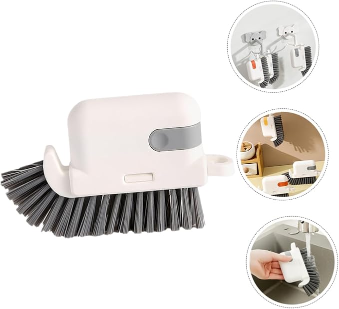 SHOWERORO Window Track Groove Cleaning Brush Tool for Home Use Removable Crevice Cleaner for Doors Sinks and Vents Versatile Cleaning