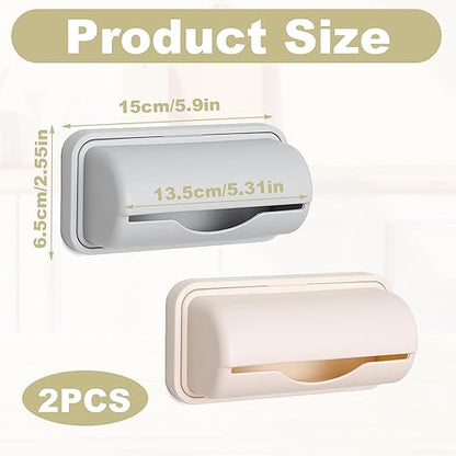 2 Pcs Trash Bag Dispenser,Garbage Bag Dispenser For Inside Trash Can,Trash Can Liner Dispenser For Bottom Of Can, Wall Mount Garbage Bag Dispenser Kitchen Bathroom Toilet Storage Organization