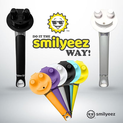 The Original Smiling Handle with Soap Dispensing for Scrub Daddy (Reg. TM) Sponge and Scrub Moji Sponge (Light Blue)