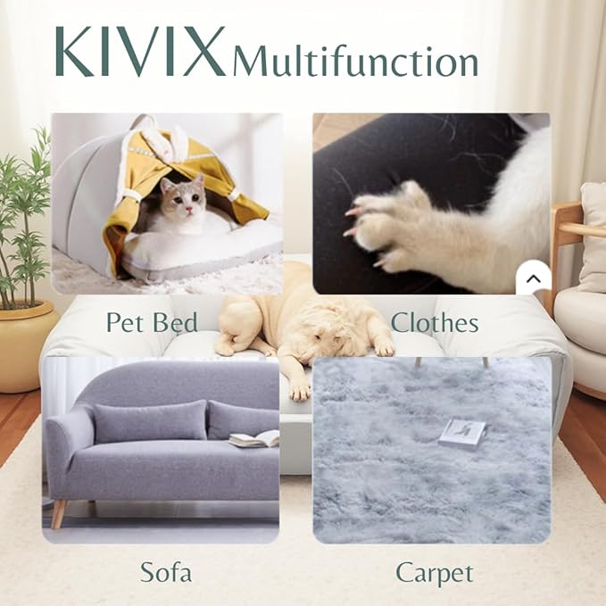 KIVIX Pet Hair Removal Tool Set Reusable Pet Hair Remover Glove Magic Brush Lint Roller & Dog Hair Cleaner