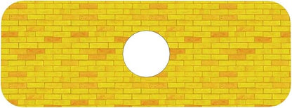 Yellow Bricks 15" X 5.5" Kitchen Sink Splash Guard Faucet Faucet Guard Draining Mat Sink Splash Guard Faucet Kitchen Bathroom