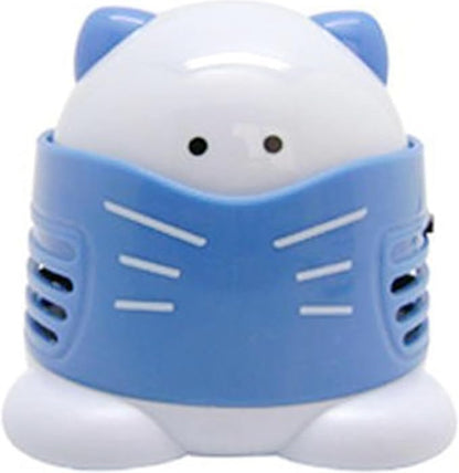 Cartoon Desktop Vacuum Cleaner Clean Excess Drill Tools Mini Cleaning Machine (Extractor - Blue)