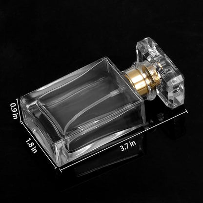 Perfume Bottle Atomizer 30ML Refillable Fine Mist Spray Bottles, Empty Glass Essential Oil Container for Travel, Handbag or Date, With Storage Bag & Funnels(Classic Fashion)