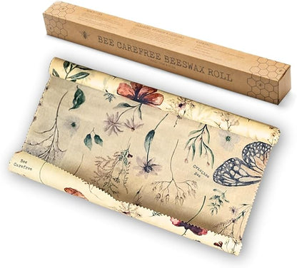 Reusable Beeswax Roll - 14” x 60” Eco-Friendly Plastic-Free Food Storage - Larger Than Competitors, Biodegradable, Washable, Sustainable Zero-Waste Kitchen Solution