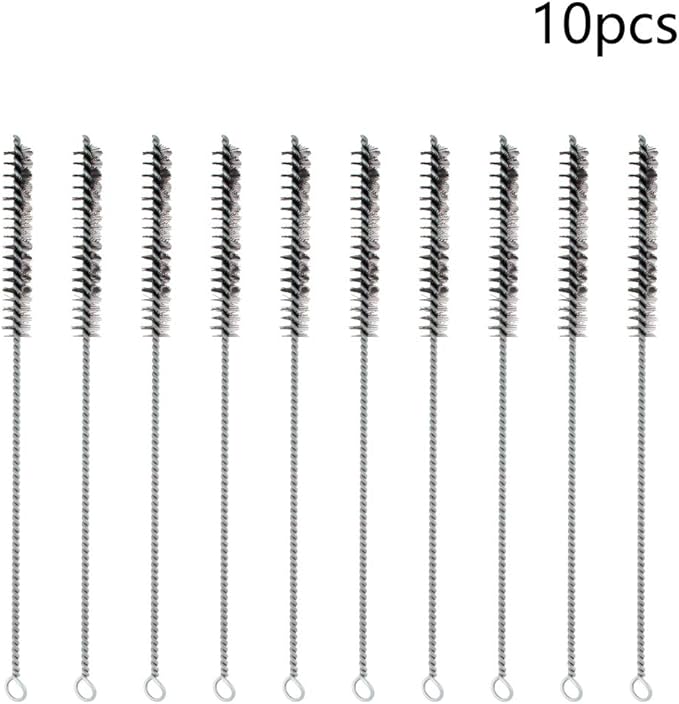 Utoolmart Steel Wire Cleaning Brush, Spiral Power Tube Cleaner, 0.4-inch Diameter 12-inch Length, 10pcs