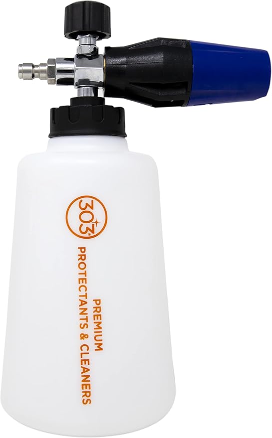 303 Products Foam Cannon for Pressure Washer, Car Wash Foam Gun with Adjustable Spray – Heavy Duty Foam Sprayer with Stainless Steel Fitting, 2 Liter (2L)