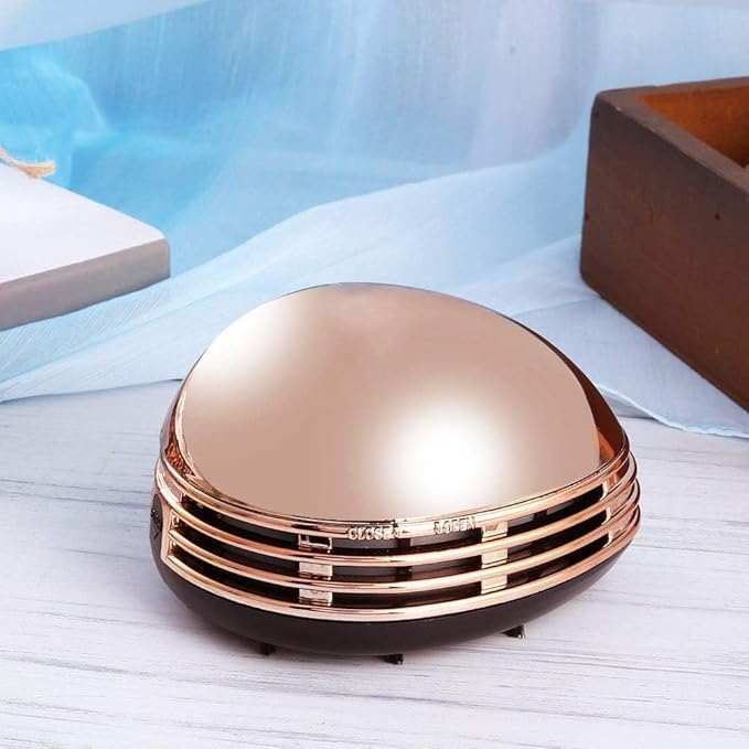 Cyrank Desktop Vacuum Cleaner, Mini Table Dust Sweeper Cordless Tabletop Crumb Sweeper Portable Table Dust Vaccum Cleaner Ladybug Dust Sweeper Desk Cleaner for Cleaning Dust Crumbs Piano Computer Car