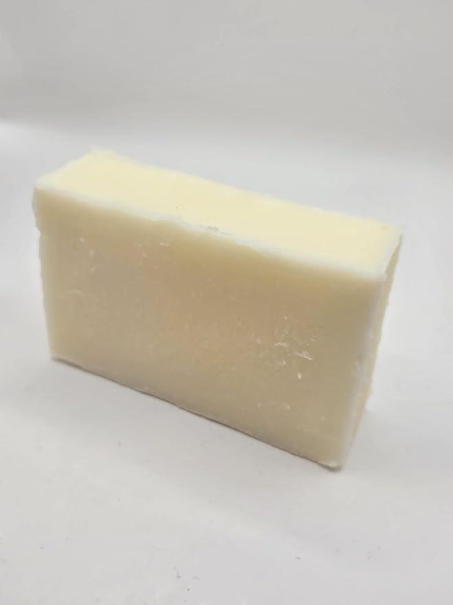 Tallow Soap Work Bar (Unscented 4oz) Handmade Grass Fed Beef Tallow Soap with Nourishing Oils (Sisal Soap Saver Bag Included)
