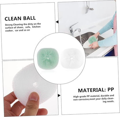 24pcs Cookware Cleaner Ball for Removing Dirty Kitchen Scouring Cleaning Balls Random Color