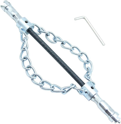 Flex‑Shaft Sewer Descaling Chain, Push-Type Rotary Cable for PVC Pipes, Toilets & Boilers, Compatible with 16mm Spring, Multi-Purpose Plumbing Tool