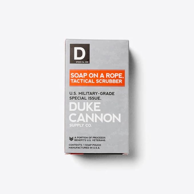Duke Cannon Supply Co. Tactical Scrubber | U.S. Military-Grade Soap Pouch | Dual-Mesh Design for Hands & Feet | 550 Mil-Spec Paracord | Durable and Versatile for Home, Outdoor, or Field Use, 2 Pack