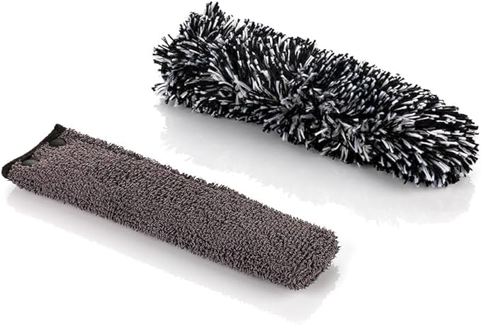 Detail Factory - Wheel Brush Kit with Interchangeable Microfiber Covers - Ultra-Soft Cleaning, Washing and Detailing Wheels, Tires, and Rims - Avalanche