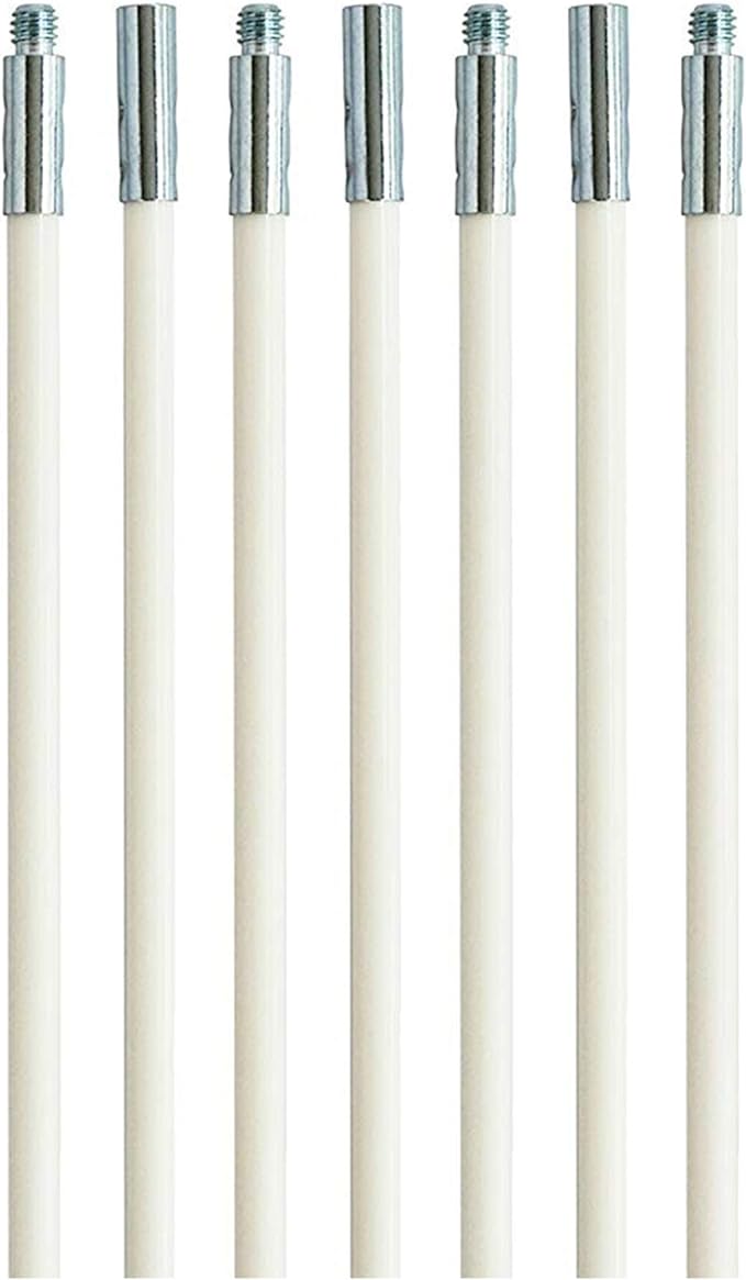 Dryer Vent Cleaner Kit: Dryer Vent Cleaning Rods as Accessories, Only Rods Not Including Brush Head,Extends To Your Require Size (14)